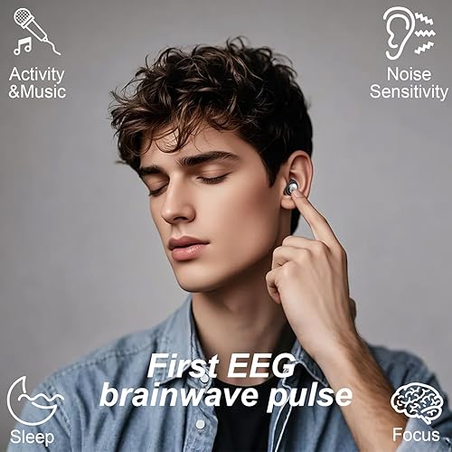 Miniatura 4 de Tapones para los oídos para dormir con cancelación de ruido de 45 dB, tapones de silicona reutilizables con 8 orejas y funda de viaje, protección