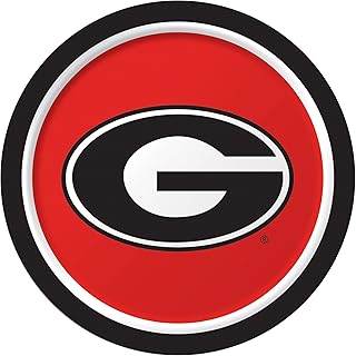 Creative Converting University of Georgia Dinner Paper Plates, 8-Count