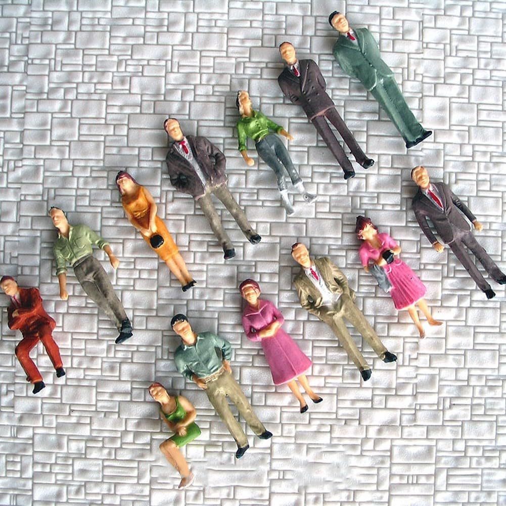 Authentic Painted Model People 130pcs for O Scale 148 Train Collections