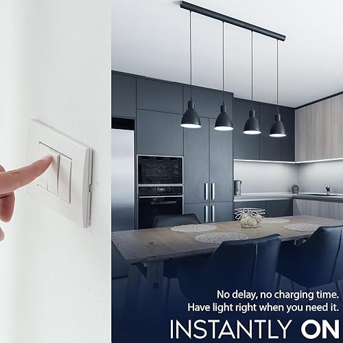 Miniatura 3 de LUXRITE Bombilla LED A19 equivalente a 60 vatios, CRI90, 5CCT 2700K 3000K 3500K 4000K 5000K, regulable, 800LM, bombillas LED estándar de 9 W, base