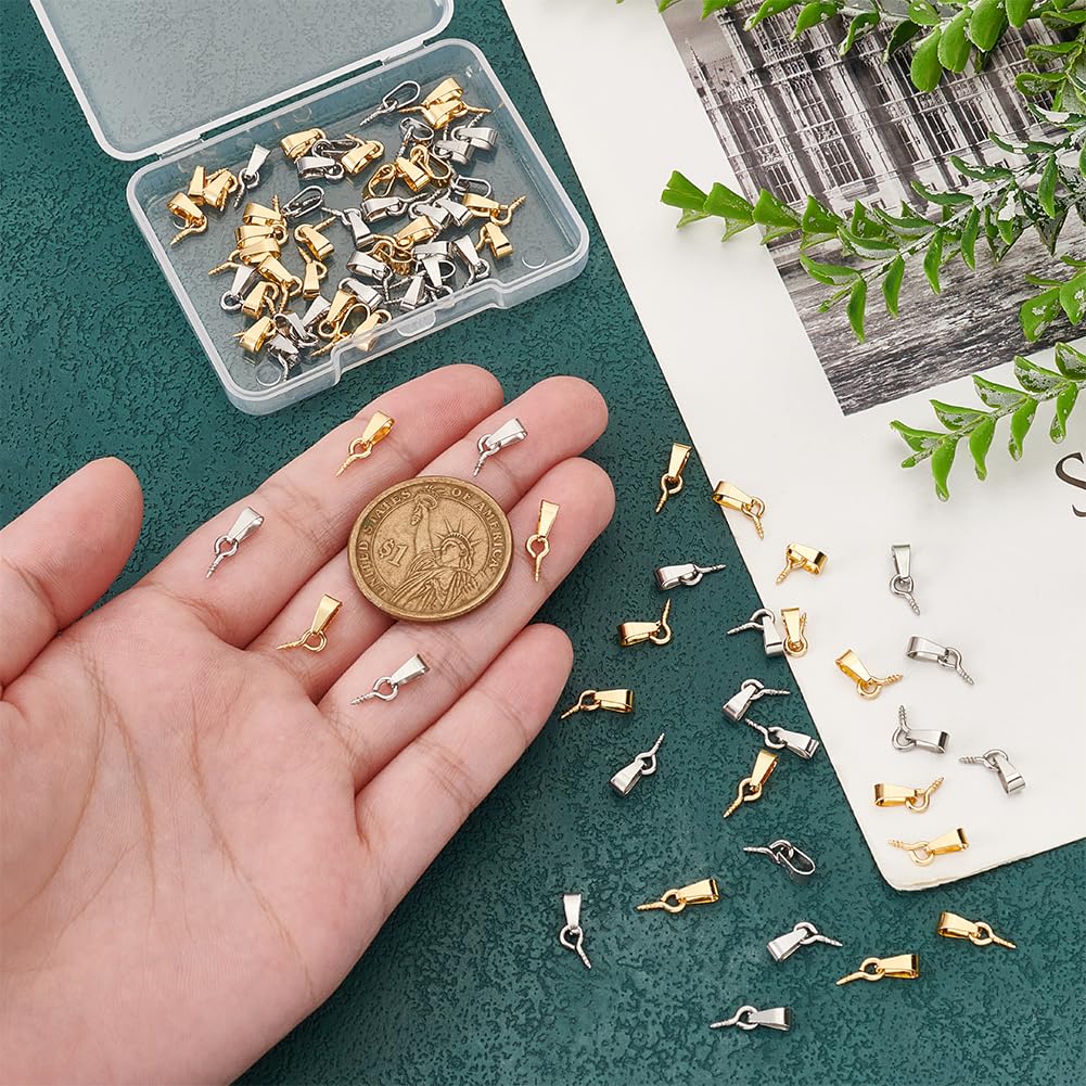 Viti Con Occhiello Placcate Oro 18K - 150 Pz Per Bigiotteria Fai Da Te - Foto 9