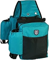 Vista 10 de Harrison Howard Equestrian Western Saddle Bag Nylon Botella de agua/engranaje Portador Conveniente Saddle Bag Negro
