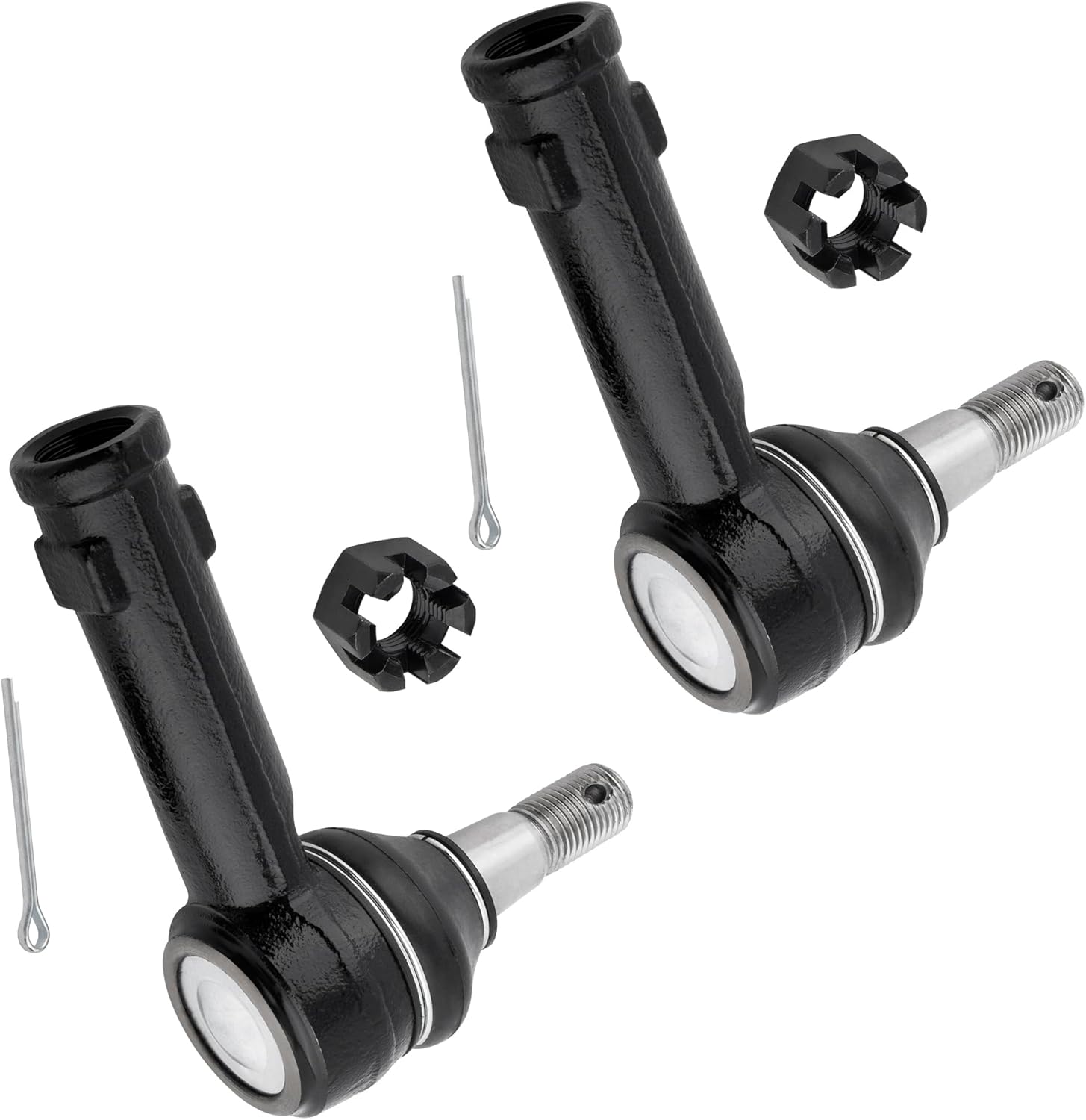 2Pcs Front Outer Tie Rods End Links LH Driver & RH Passenger Fit For Dodge Ram 1500 2006-2010 (5 Lug Models), For Ram 1500 2011-2012 (5 Lug Models) Replace# ES80574