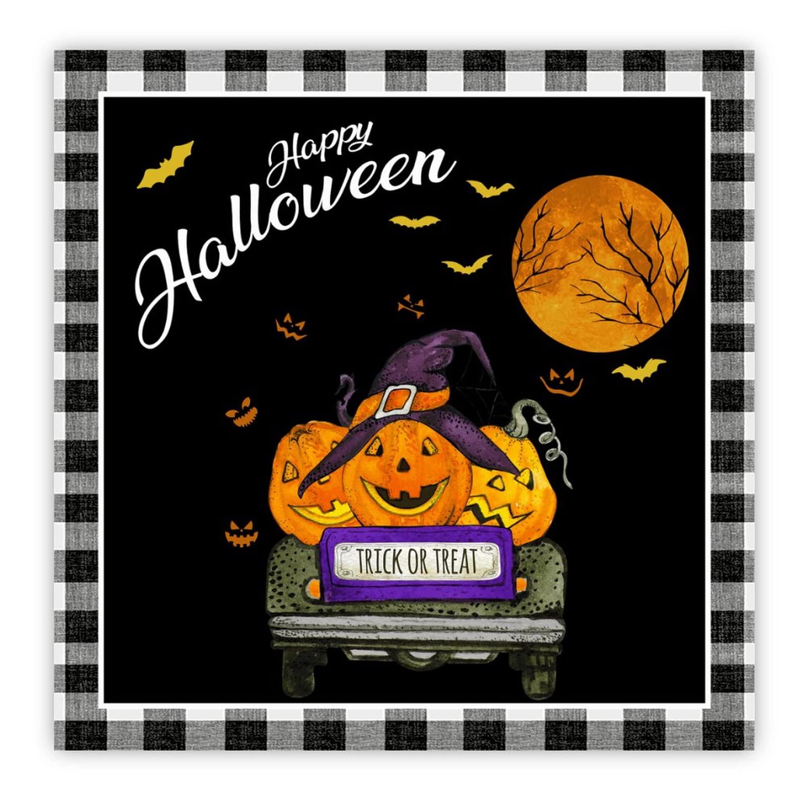 Panneau en bois Halloween pour sublimer une déco murale rustique terne
