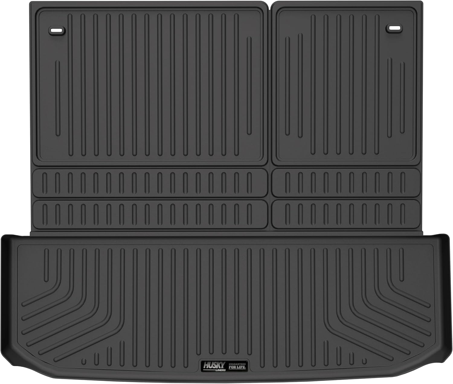 Husky Liners Weatherbeater Cargo Liner | Fits 2022-2025 Nissan Pathfinder & Infiniti QX60 (Fits to Back of 2nd Row - Folds Up & Down w/3rd Row) | Cargo, 1-pc. Black - 25701
