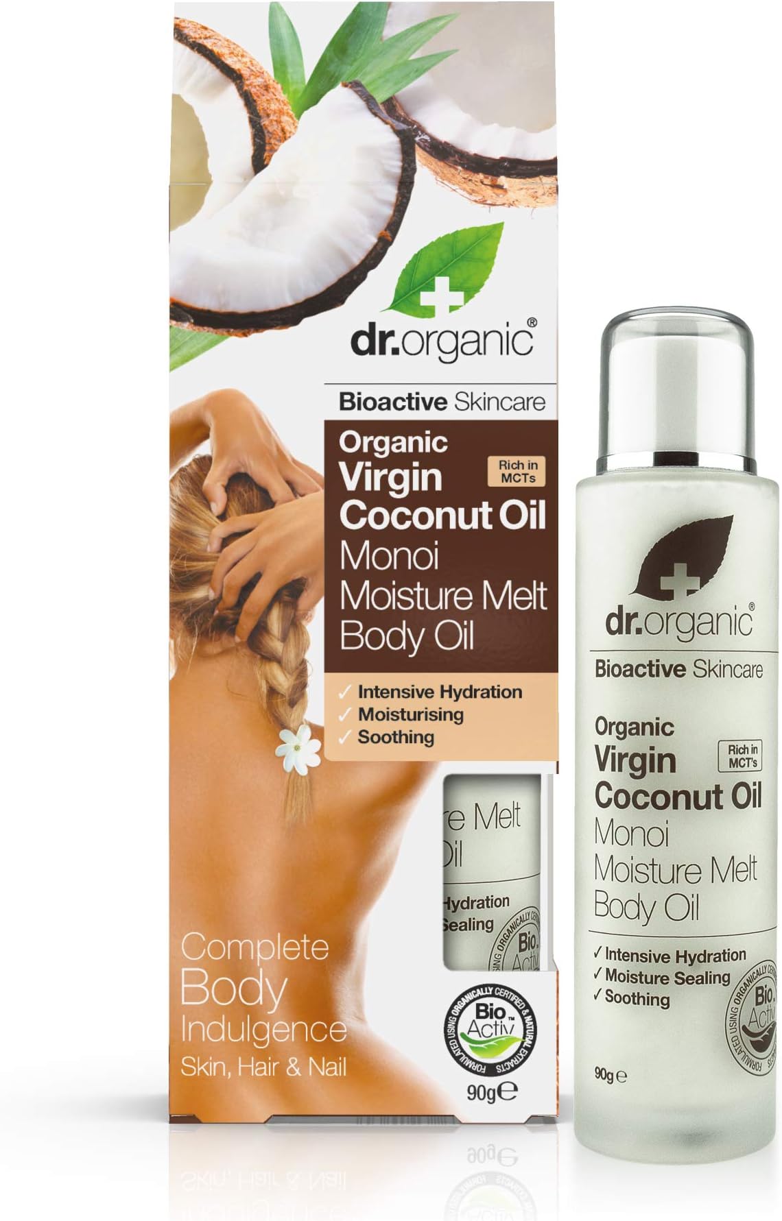 DR ORGANIC Virgin Coconut Oil Moisture Melt Body Oil, 234g