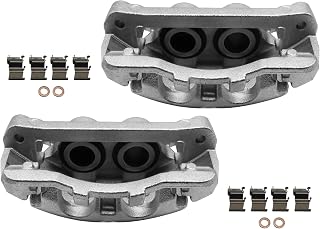 Front Brake Caliper with Bracket Compatible with Ford F-250 Super Duty 2013-2022, F-350 Super Duty 2013-2022, F-450 Super Duty 2013-2015(Crew Cab Pickup only), Disc Assembly Set of 2