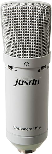 JustIn Cassandra USB GroAYmembranmikrofon  Kondensator USB Mikrofon