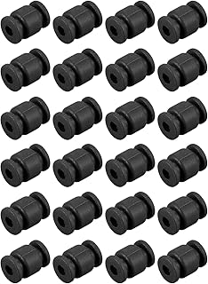 Sourcing map Anti-Vibration Shock Absorption Damping Rubber Balls M3.5x13mm for RC Quadcopter FPV Gimbal Camera Mount (Black/Pack of 12)