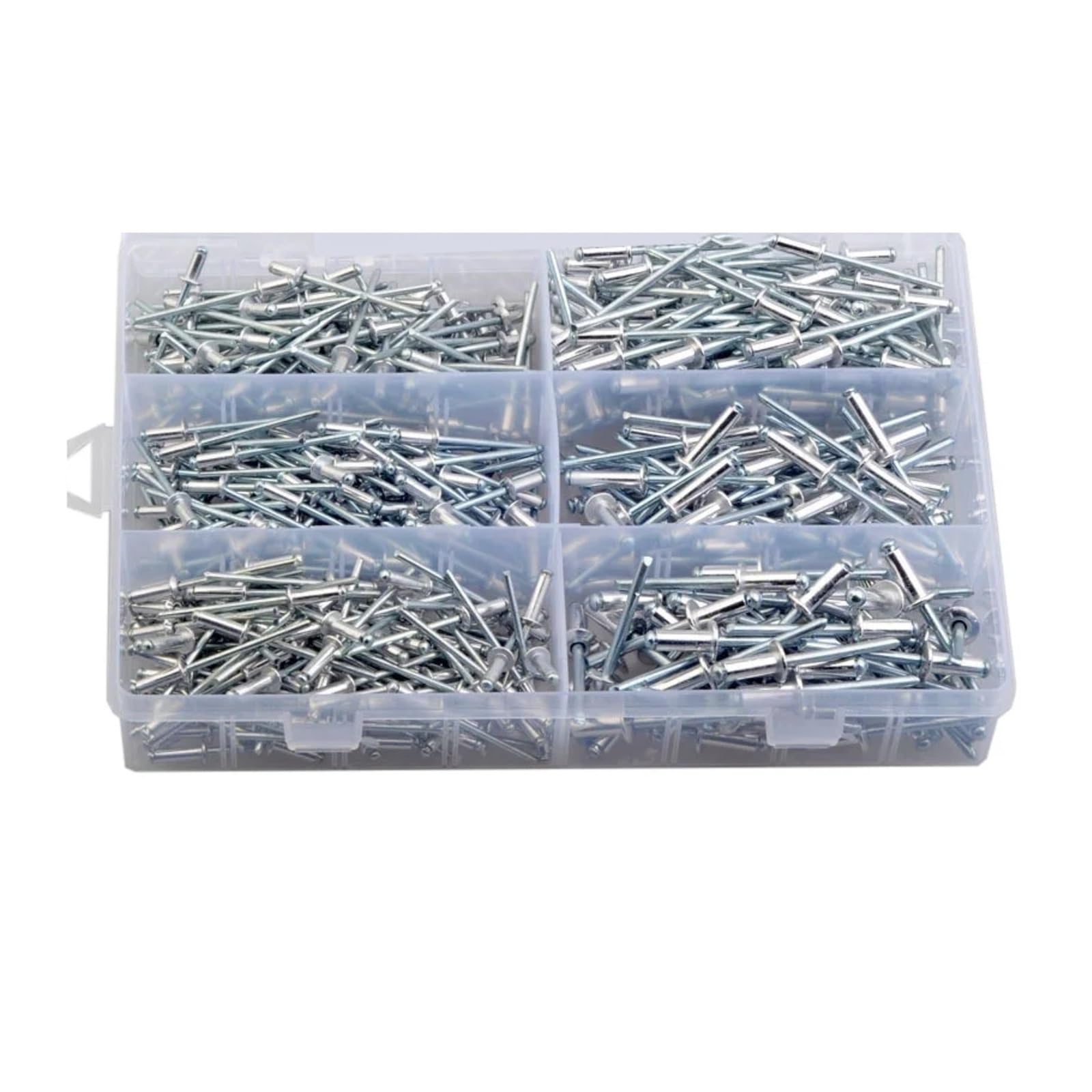 Kit di assortimento di rivetti ciechi in alluminio da 500 pezzi, rivetti pop a testa di fungo M3.2 M4 M5 con mandrino di rottura for progetti in metallo e fai da te