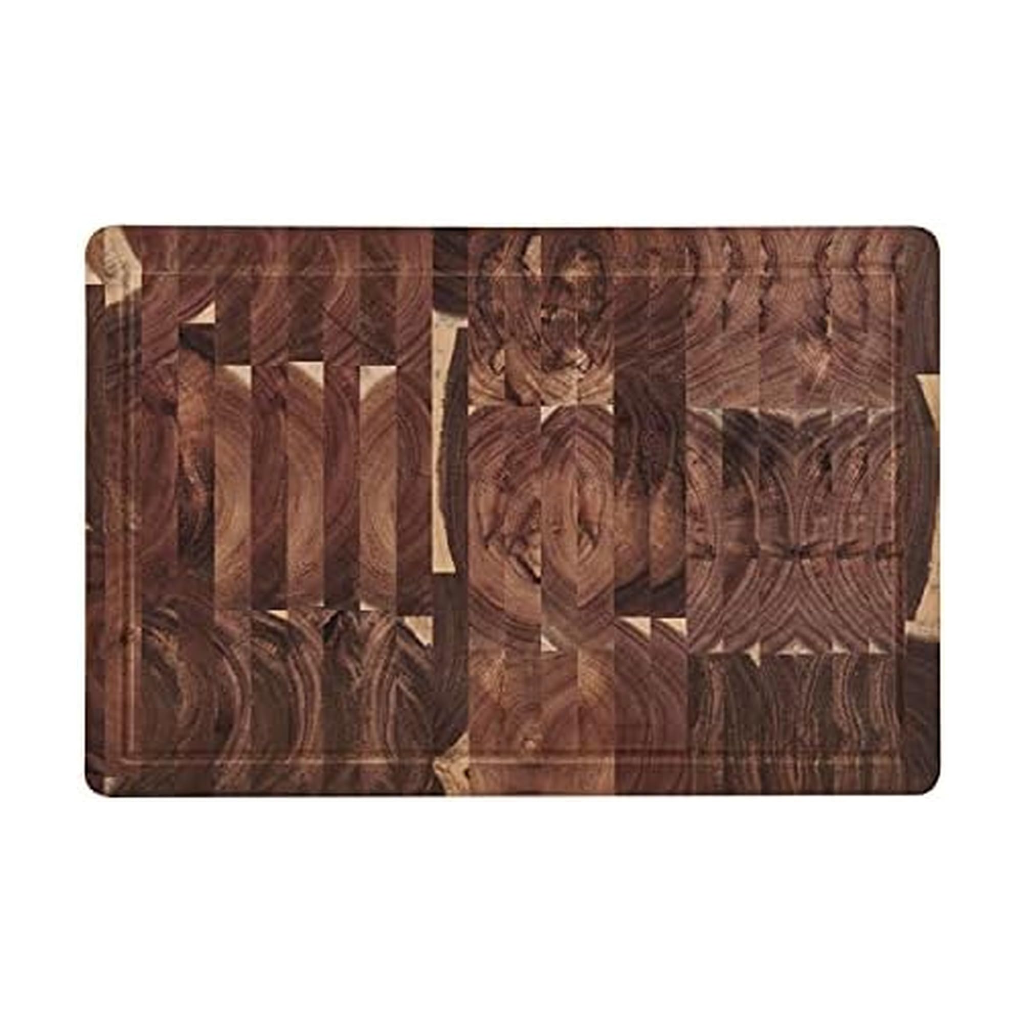 Farberware - Tagliere in acacia con scanalatura per succo e impugnatura per dita, 30 x 40 cm