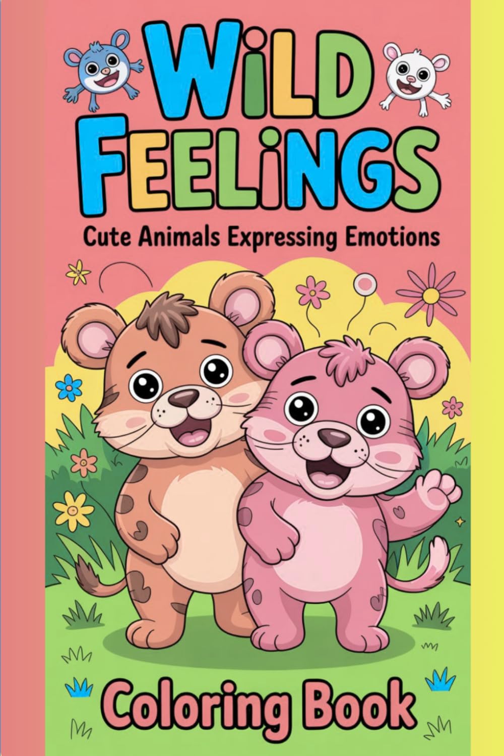 Wild Feelings: A Cute Animal Coloring Book to Explore Emotions | Kawaii Creatures for Mindfulness, Stress Relief, and Creative Expression for Kids and Teens