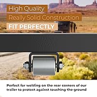 Vista 2 de Rueda de rodillo de acero resistente de 2 pulgadas con ajuste de grasa para remolques de caravana, autocaravanas y quintas ruedas, paquete de 2