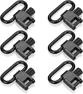 6 PCS Metal Sling Swivels,Two Point Quick Attach/Releasen Sling Swivels for Rifle Shotgun,1/1.25 inch - VicBre