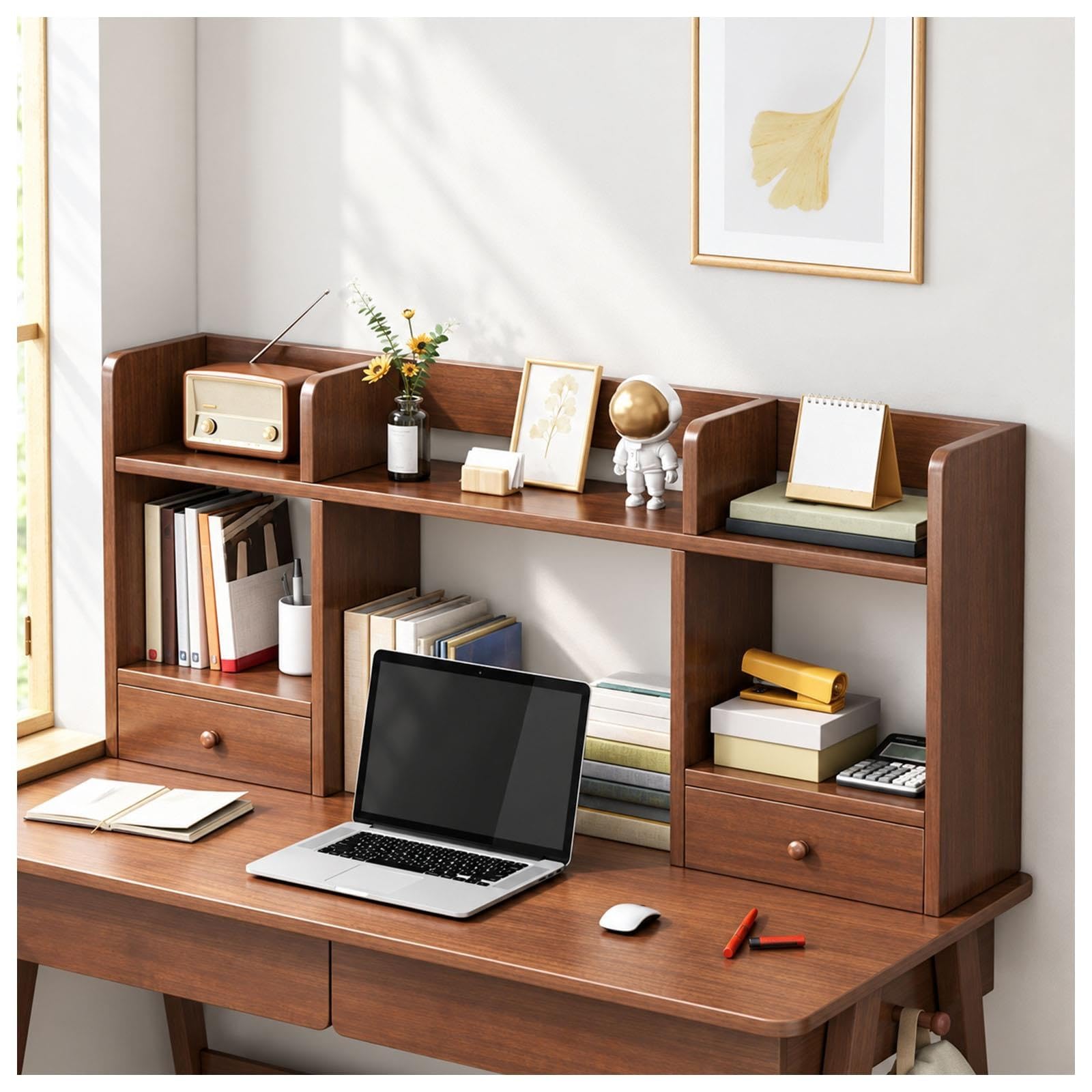 Organizador de escritorio for residencia con 2 cajones