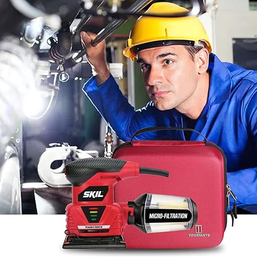 Miniatura 6 de Estuche rígido de repuesto para lijadora de palma Skil 7292-02/Wen 6301 Palm Sander/Black+Decker Orbit Sander (BDEQS300) / Makita BO4556 Sander/SKIL