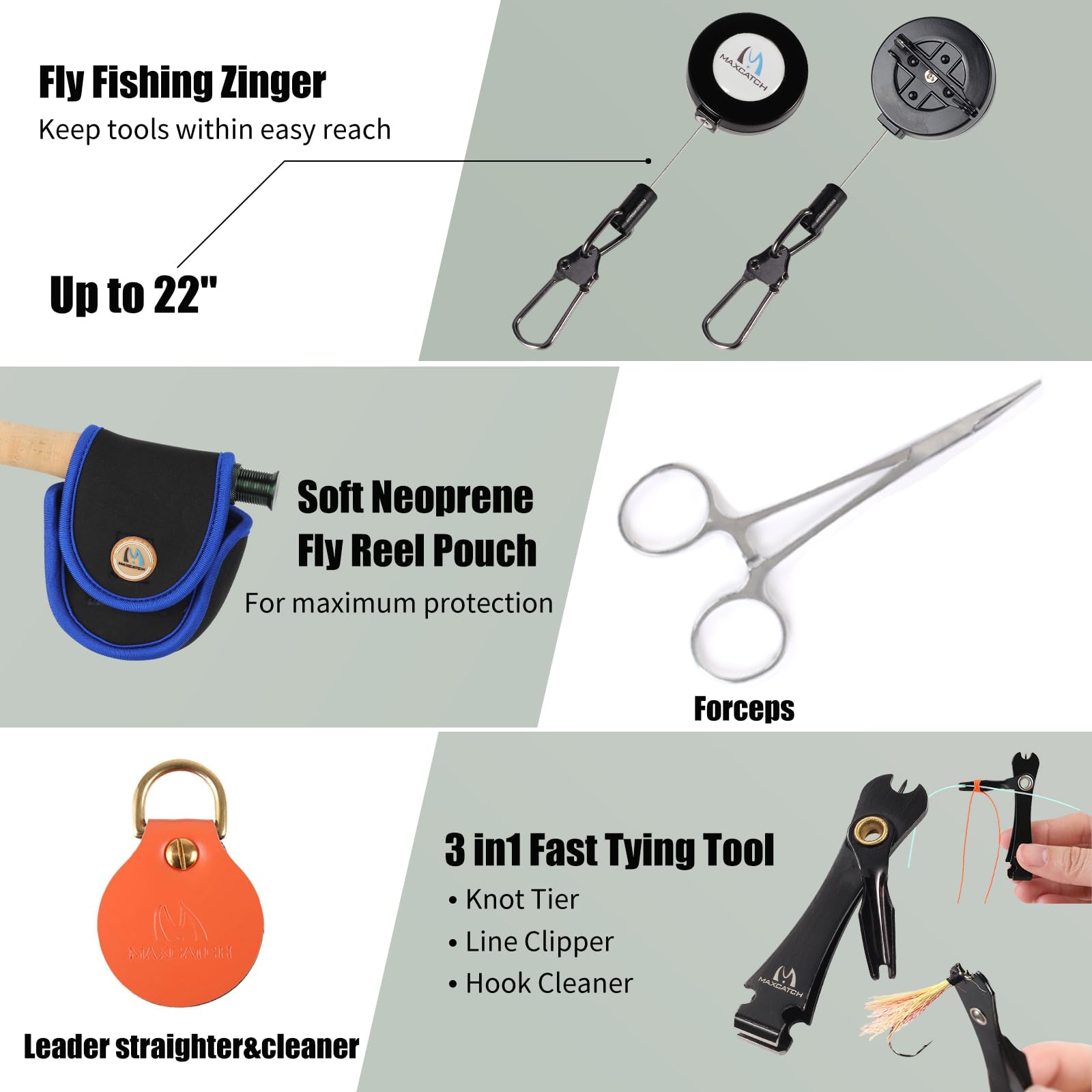 M MAXIMUMCATCH Maxcatch Premier Fly Fishing Rod and Reel Combo Complete 9' Fishing Outfit