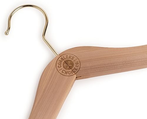 Miniatura 5 de Cobbler's Choice - Percha de cedro (paquete de 3), absorbe naturalmente la humedad, elimina olores no deseados y más