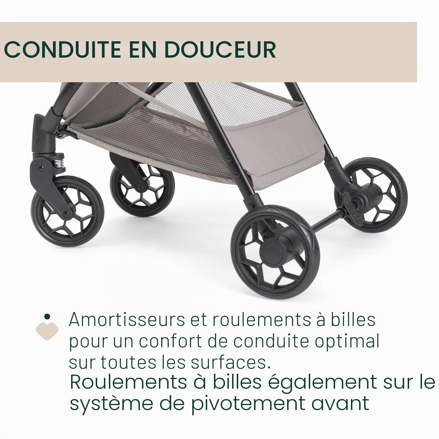 Chicco Poussette Canne Taormina, 0+ Mois - 22 Kg, Poussette Bebe Légere et Compacte, Confortable, Pliage d'une seule main, Capote Extensible avec Protection Contre la Pluie UV50+, Repose-Jambes, Beige