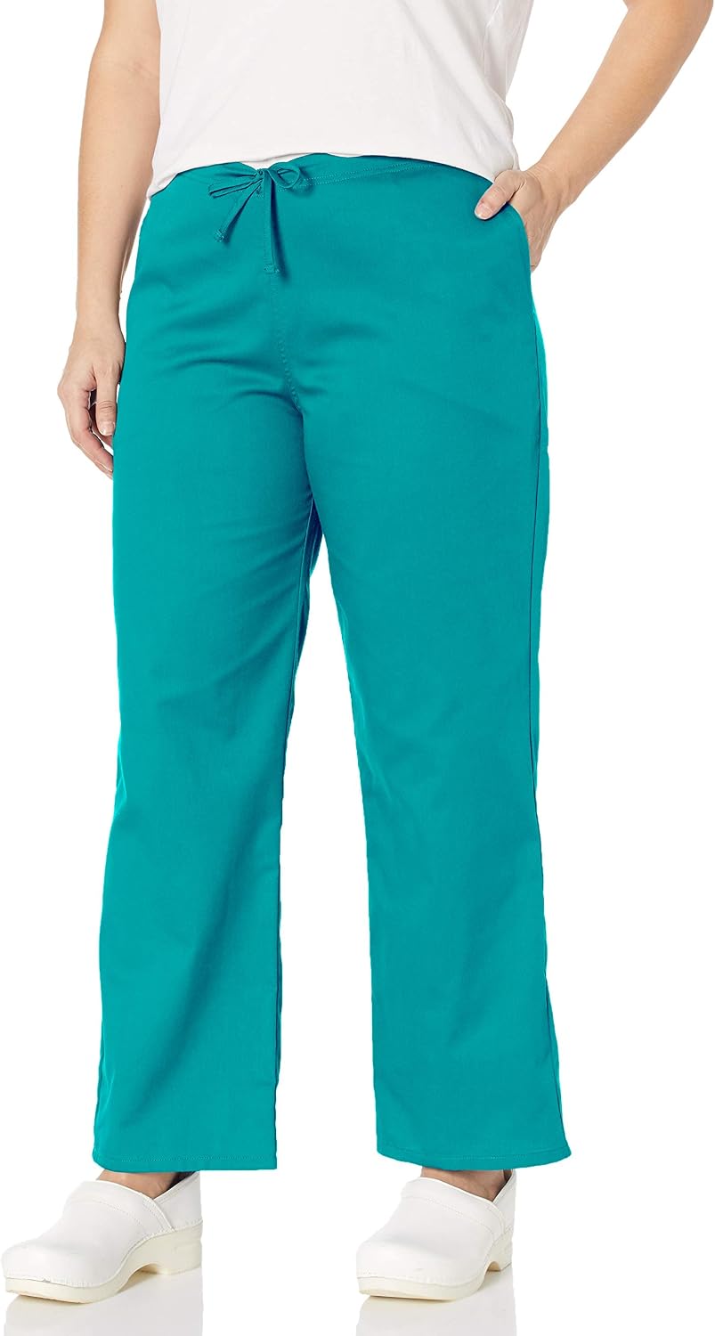 Big Sale Cherokee Men's Ww Flex with Certainty Unisex Natural-Rise Drawstring Pant, Teal Blue, X-Large