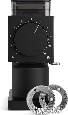 Fellow Ode Gen 2 64mm Flat Burr Coffee Grinder, Single Dose, Electric, Quiet, An