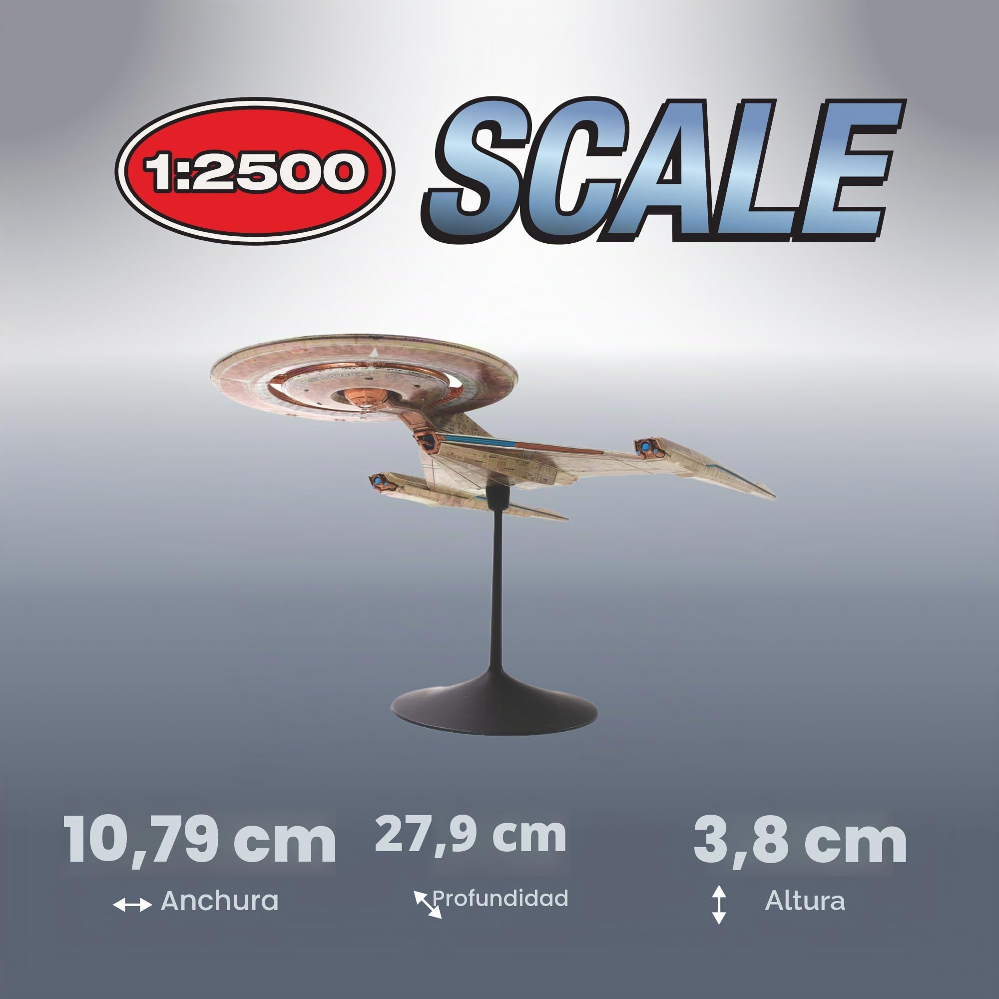 Polar Lights AMT Ertl POL961M/12 1/2500 Star Trek USS Discovery Model Kit, varios