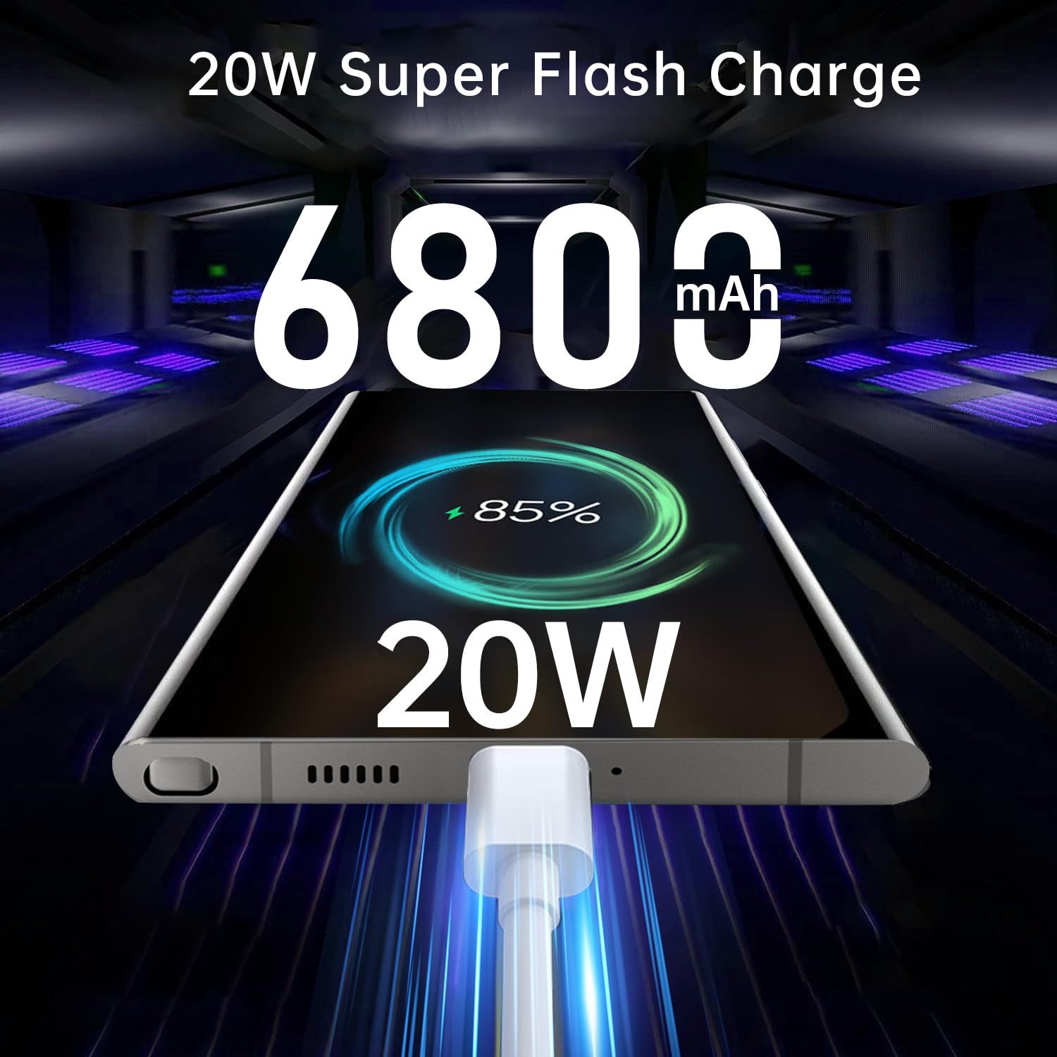 C24 Ultra Unlocked Cell Phones Smartphone Android 13 Phones 8+256GB/6.8" HD Screen/Dual SIM/108MP+48MP Camera/6800 mAh/Built-in Pen (Black)