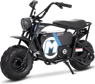MotoTec 48v 1000w Electric Powered Mini Bike Black