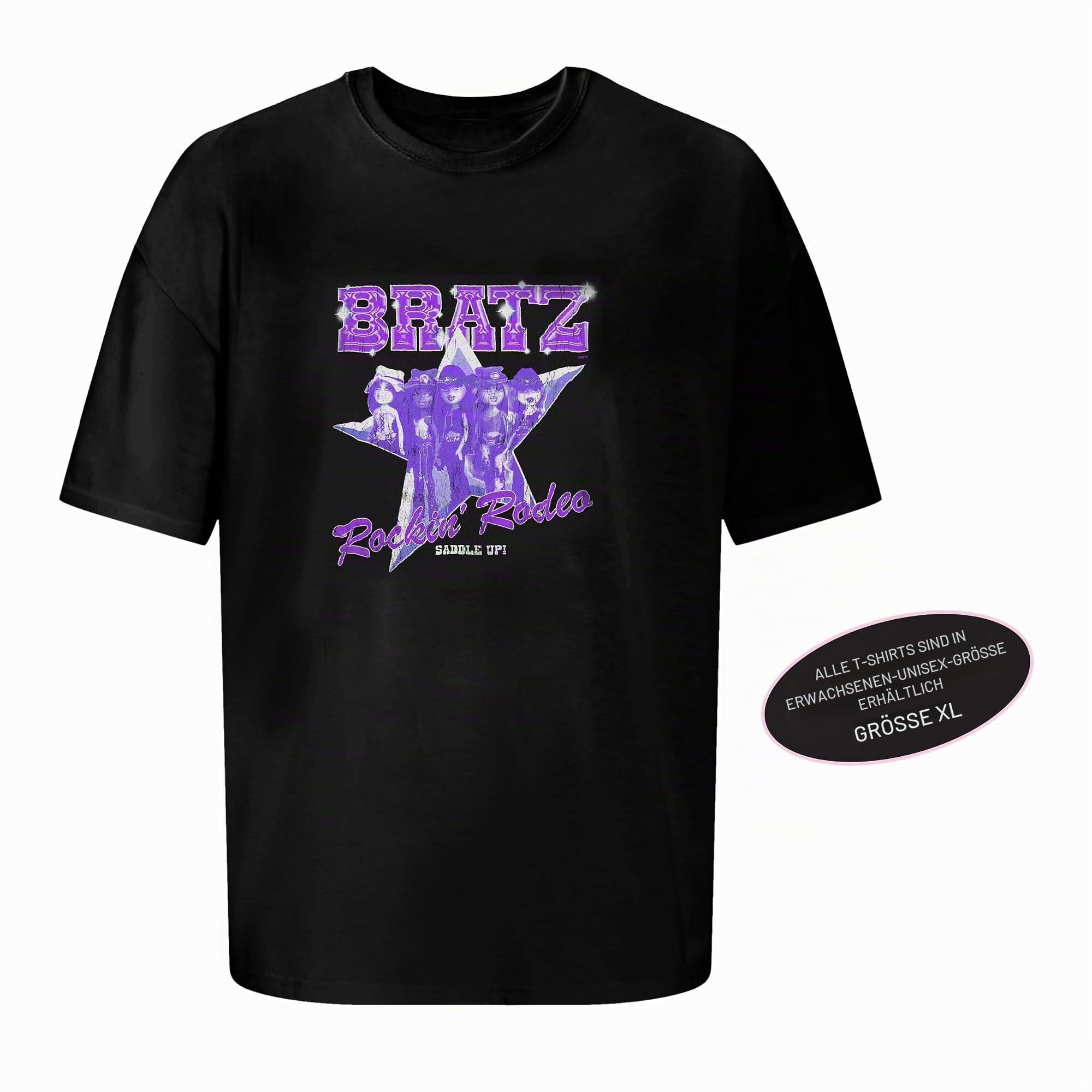 Bratz Stylin' Birthdayz Modepuppe - Jade mit Unisex-T-Shirt in Größe XL – Ansicht 3