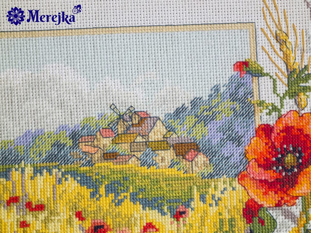Merejka Kit punto croce contato, cotone, multicolore, 29,5 x 30 cm