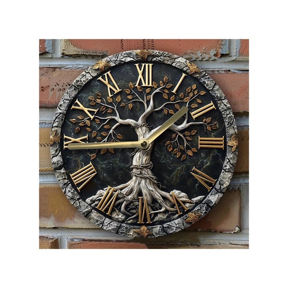 DFHS46JK Wall Decor 20cm/7.87 Inch Silent Wall Clock DIY Assembly Kit High-definition 2D Printing Art Decoration for Home, Bedroom for living room decor