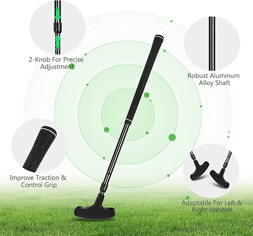 Miniatura 4 de Putter de golf, palos de golf para hombres y mujeres, mini putter, juego de palos de golf, juego de golf en cubo, putters de dos vías incluye