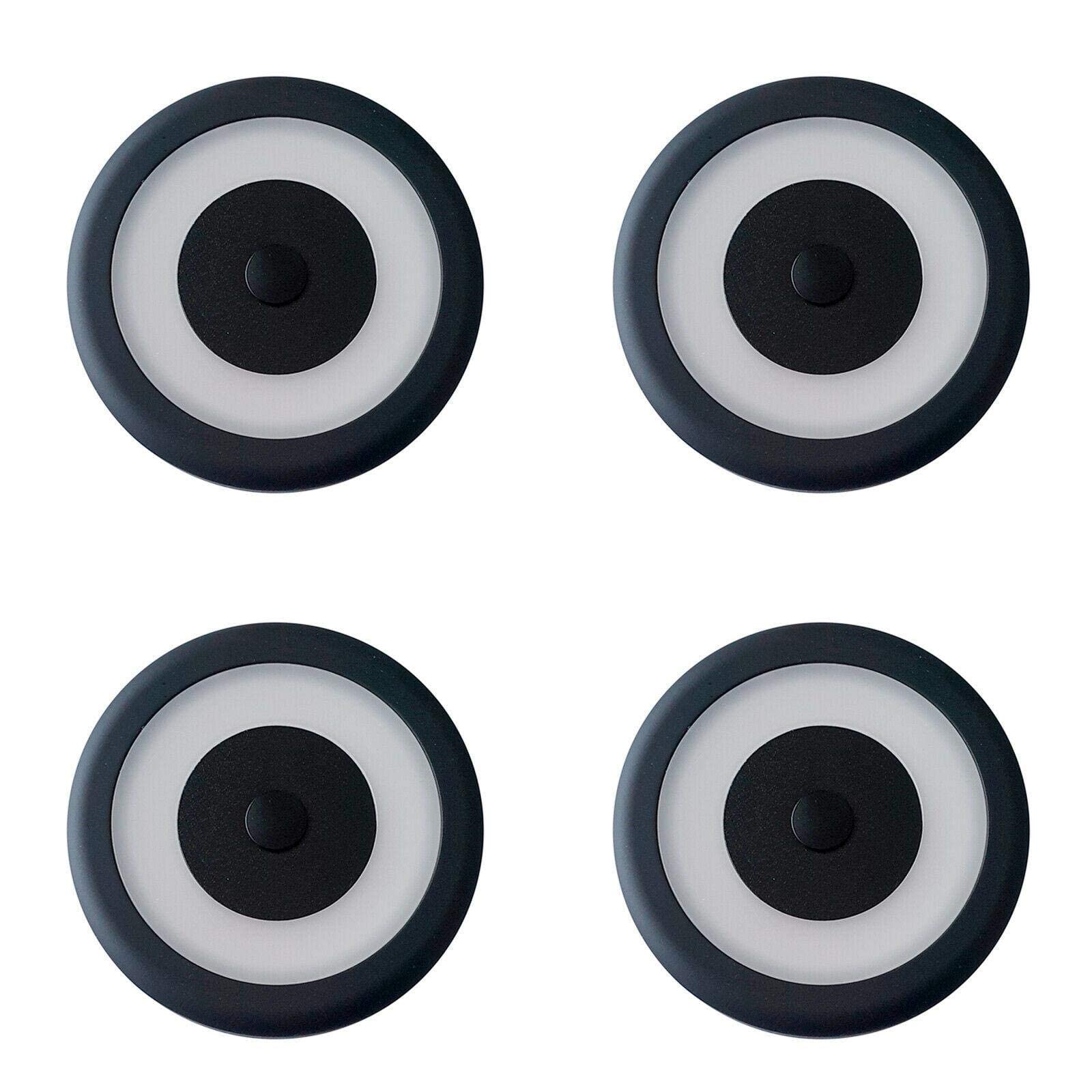 4 x LED-Einbaustrahler, 12 V, 24 V, integrierter Touch-Schalter, Dimmer, 70 mm, Warmweiß, 3200 K, superhelle und schlanke Beleuchtung für Wohnmobil, Wohnmobil, Wohnwagen und Boot