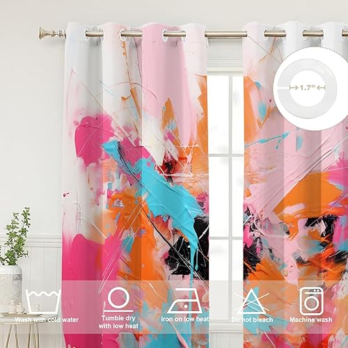 Miniatura 1131 de Cenefas de cocina modernas con patrón de cobre marrón dorado para ventanas, cenefas opacas abstractas de marcas de arañazos y cortinas opacas