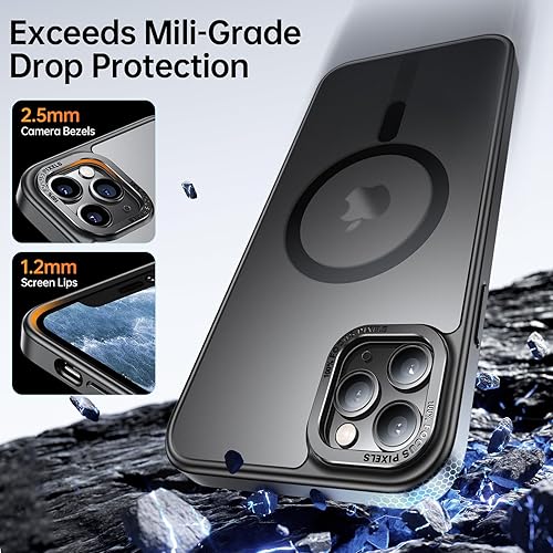 Miniatura 4 de SEXYMOM Funda magnética mejorada para iPhone 11 Pro Max con protector de pantalla, compatible con MagSafe, prueba de caídas de grado militar de 21