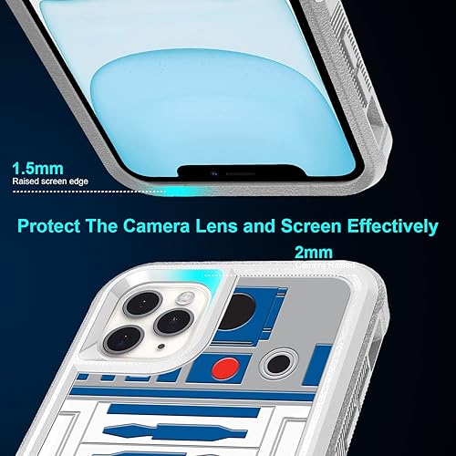 Miniatura 16 de Funda protectora híbrida de doble capa para iPhone 11 Pro Max con patrón blanco de absorción de golpes y carcasa híbrida de doble capa de silicona