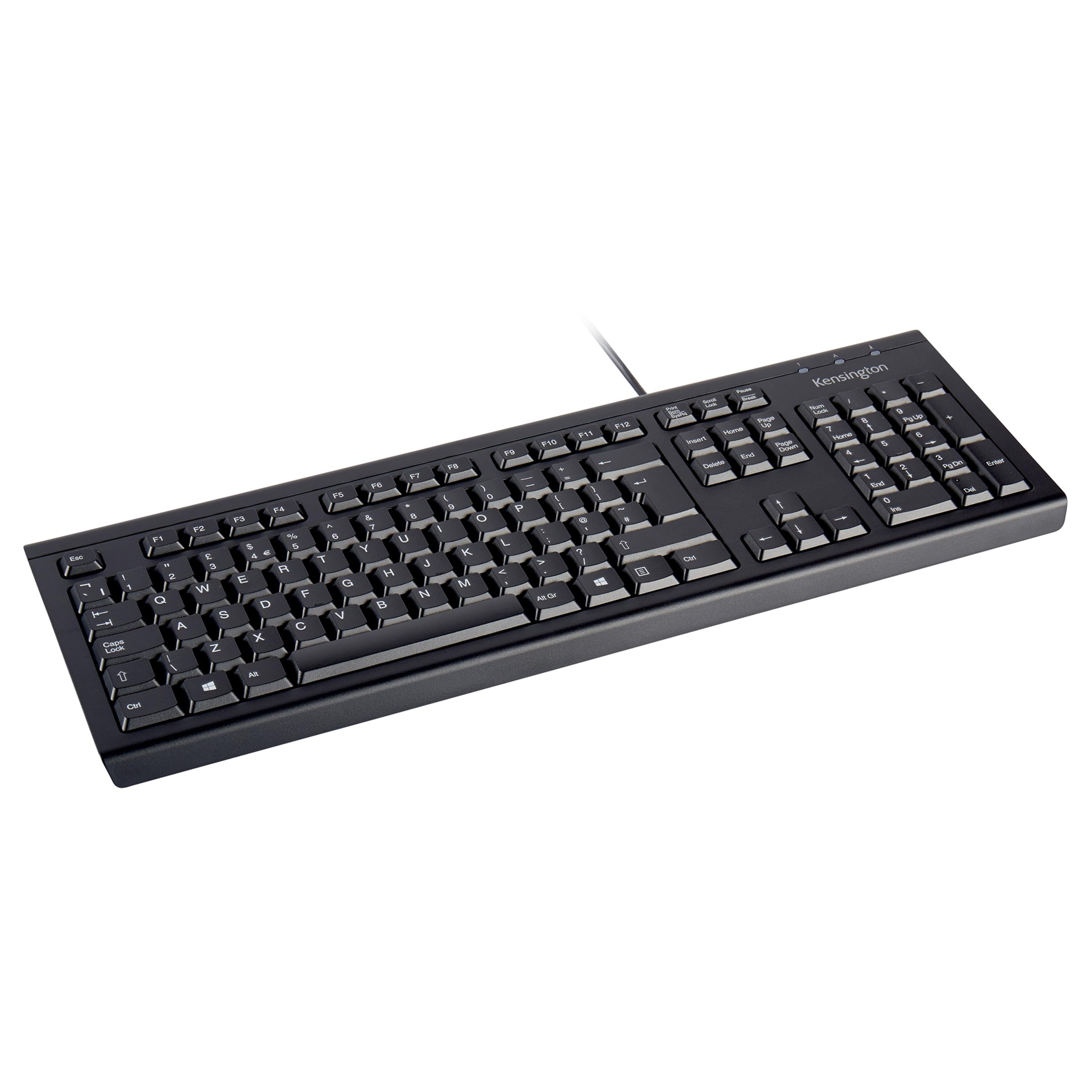 Kensington KB100 EQ Tastiera Cablata AZERTY: Ecologica, Silenziosa E Resistente Agli Schizzi. Perfetta Per Ufficio E Casa. (K63727FR)