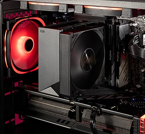 Miniatura 7 de PCCOOLER Enfriador de CPU RZ400 TDP 180W CPU Ventilador de CPU de una sola torre 4 HeatPipe Sistema de refrigeración de CPU Tres modos PWM