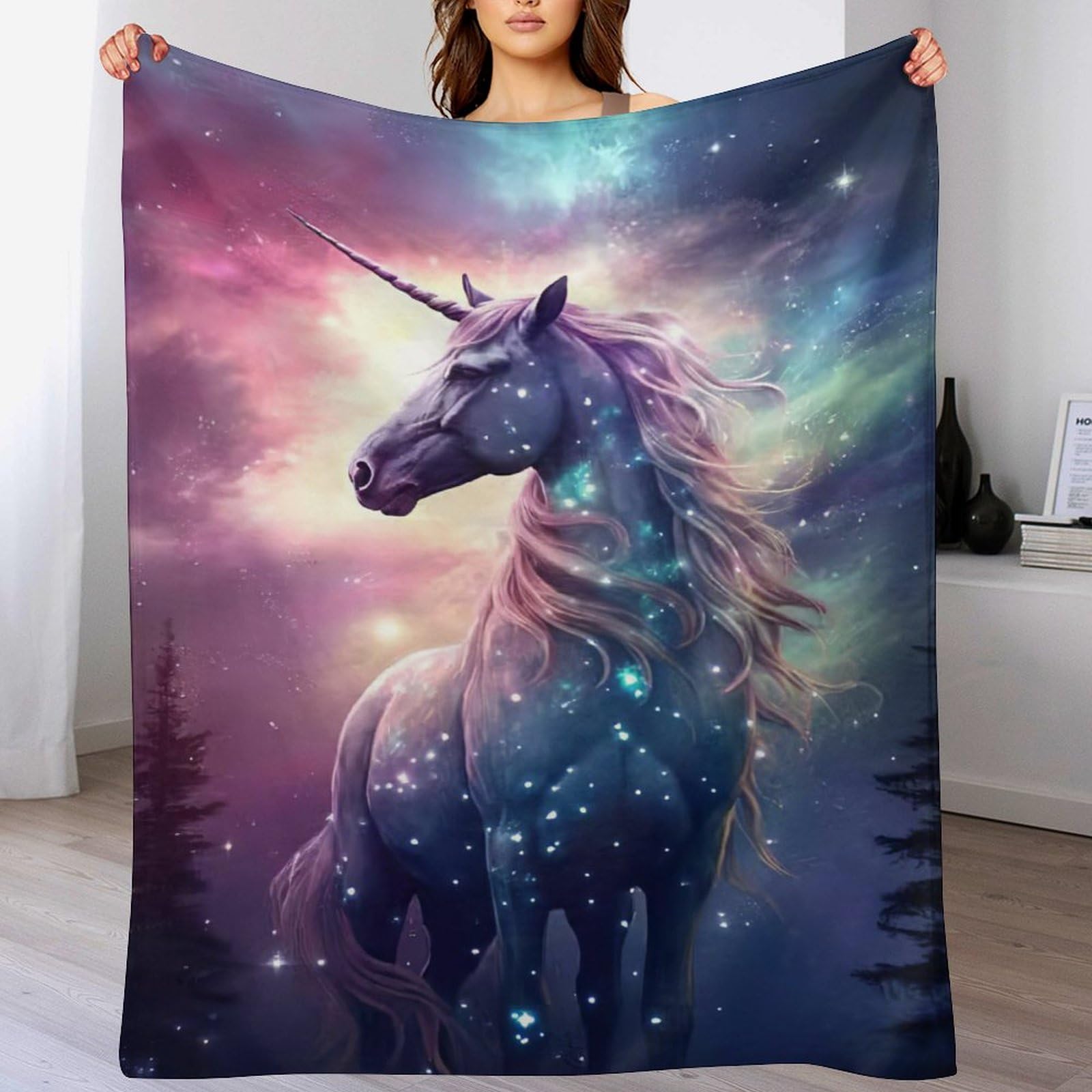 Couverture polaire cheval contre le froid : flannel chaude pour lit frileux