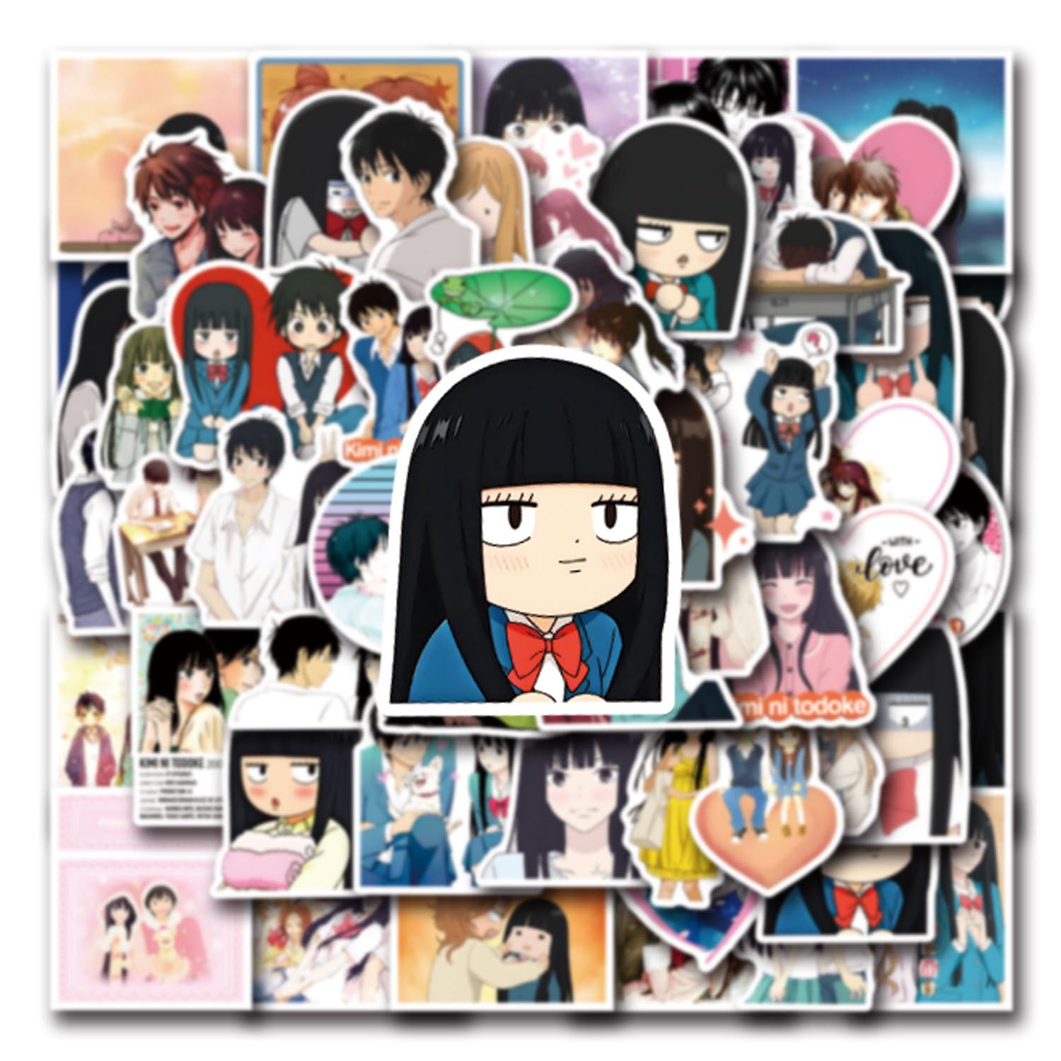 Kimi Ni Todoke Graffiti Stickers 55pcs Kawaii Nikkomani Water