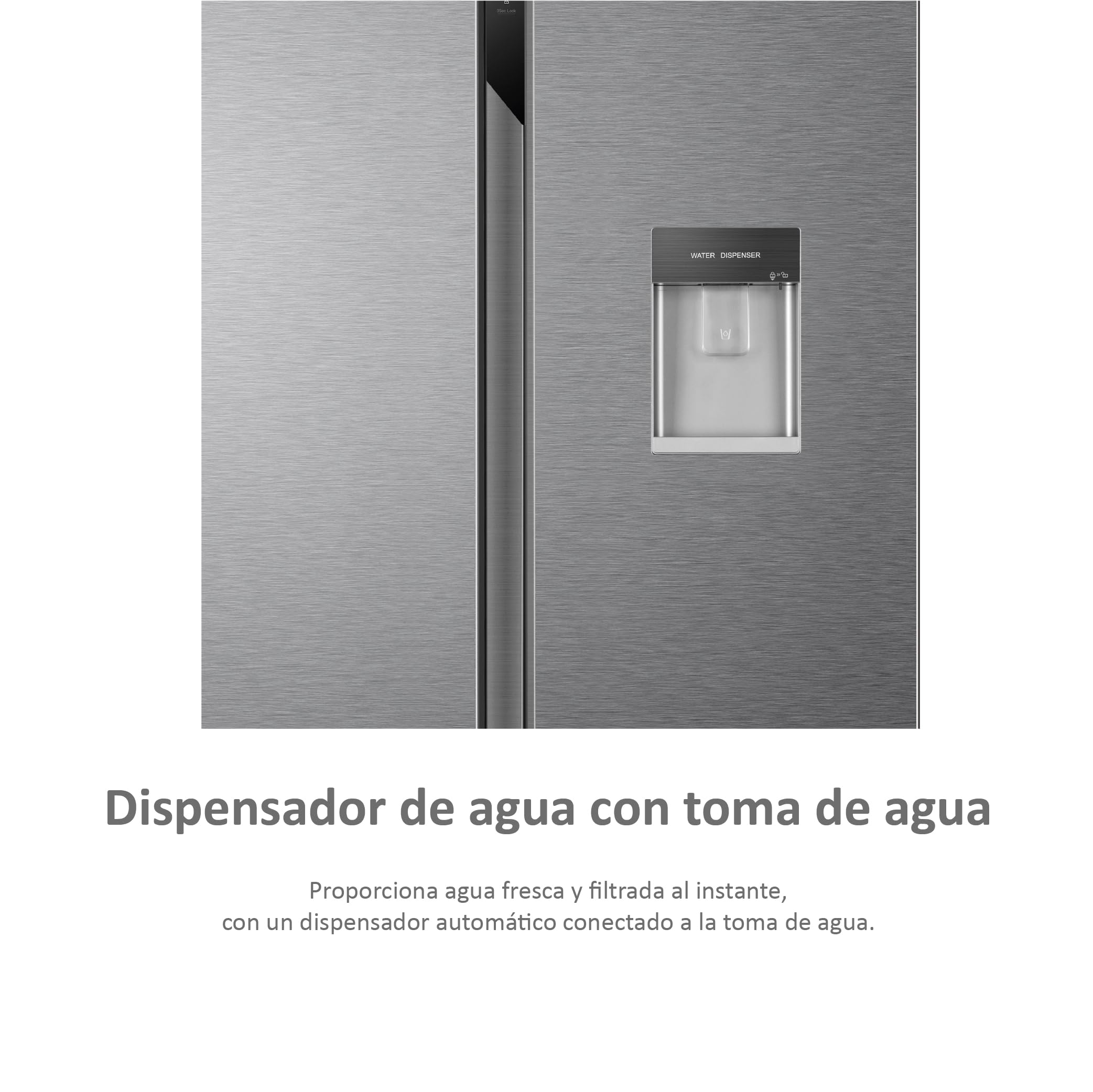 Haier FD 83 Series 7 HB18FGSAAA - Frigorífico, Puerta Francesa, Tecnología Antibacterias, Motor Inverter, My Zone, Humidity Zone, Ancho 83cm, Capacidad XXL, Total No Frost, Cristal Inox