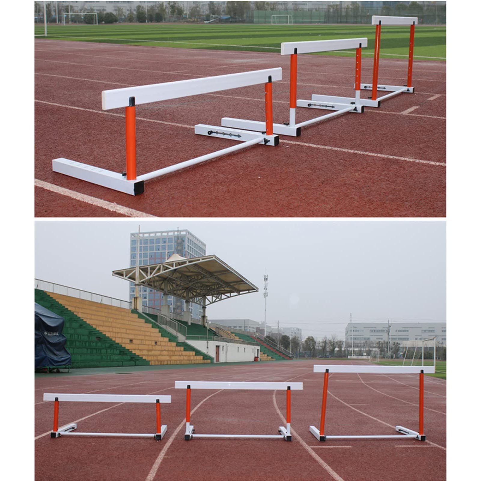 Ostacoli regolabili della pista e del campo, attrezzatura portatile di addestramento di sport per gli allenamenti atletici