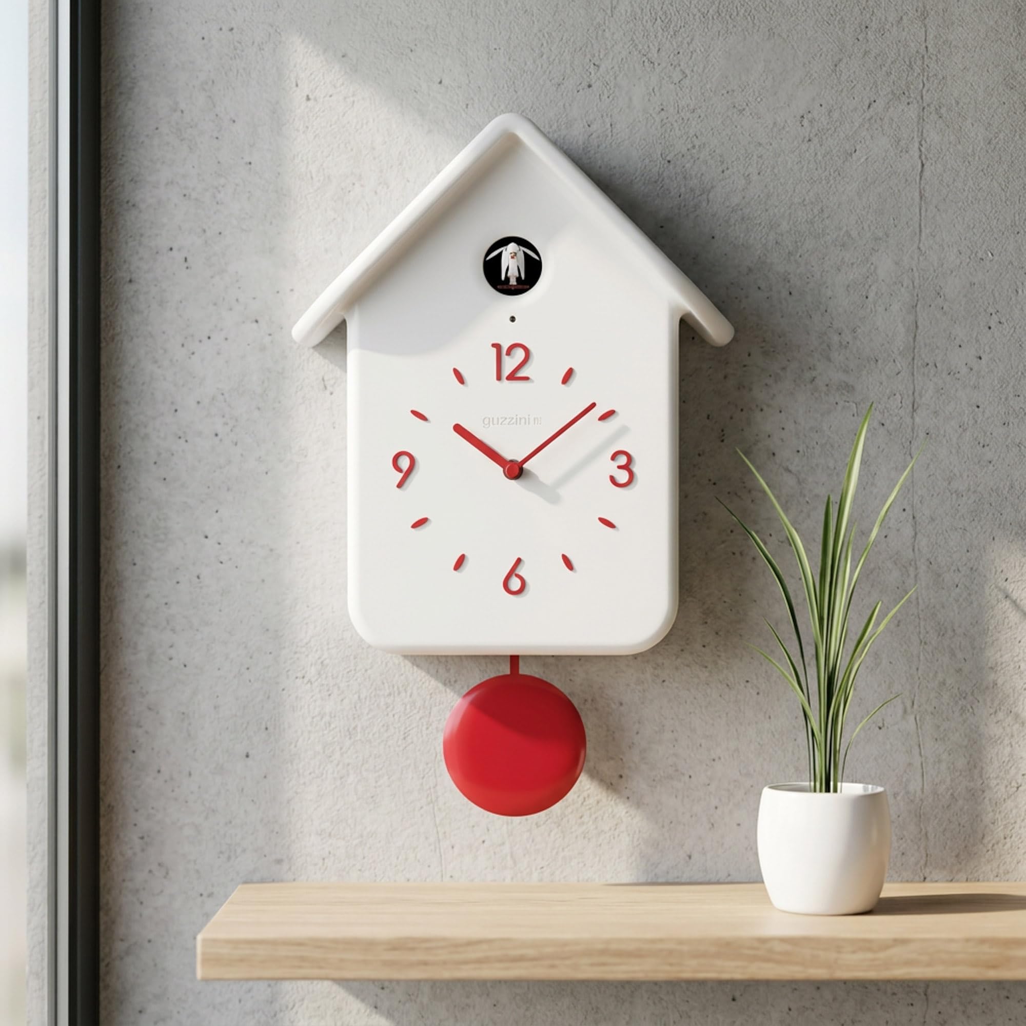 Guzzini（グッチーニ）I-Clock　ウォールクロック 　モカ　イタリア製 Amazon.co.jp: guzzini(グッチーニ) 置き時計・掛け時計 ホワイト 24.8
