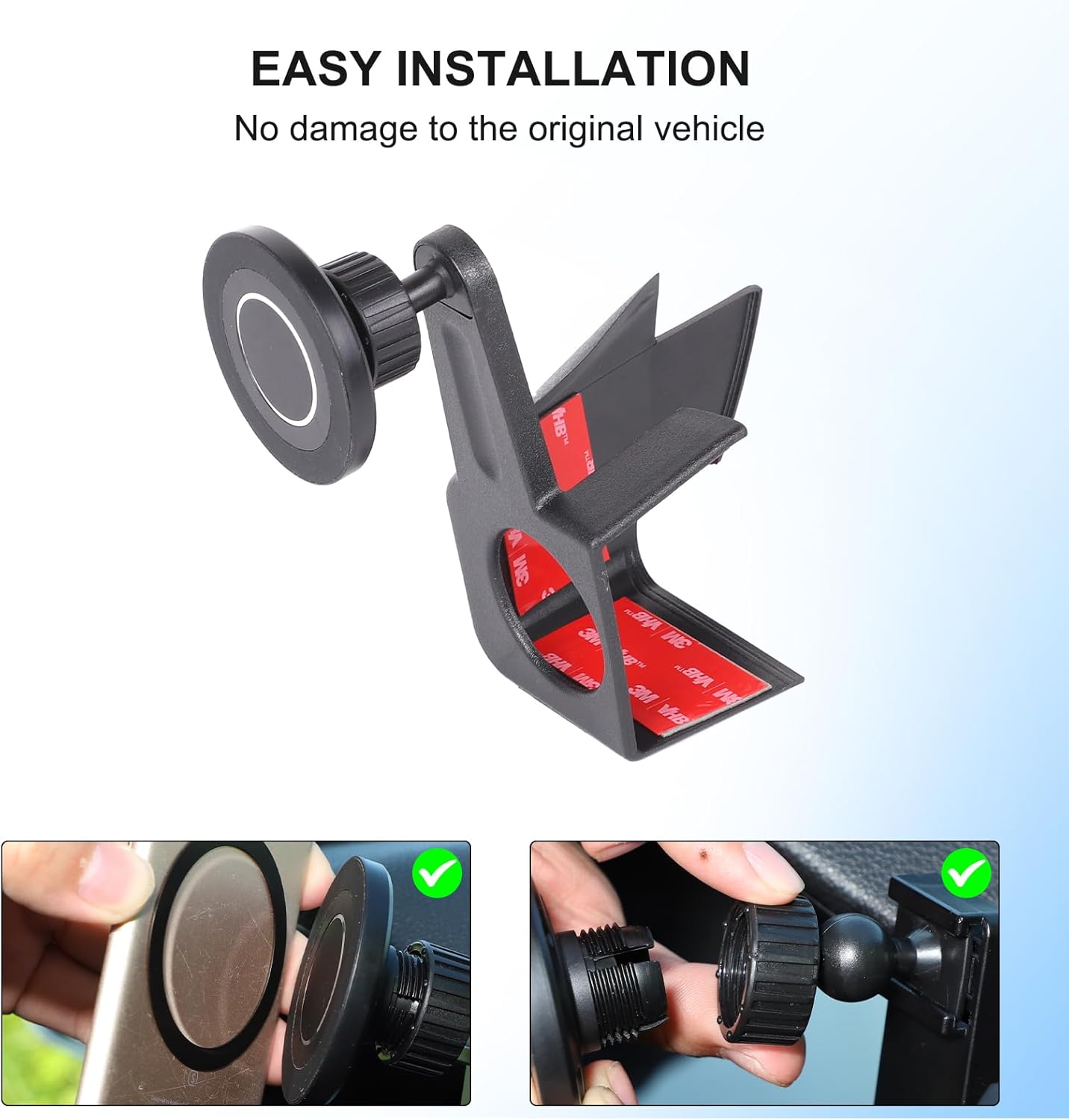 TOYCIDFG Magnetic Phone Holder Rotatable Compatible with Toyota Tacoma 2024 2025 2026, Dashboard Start Button Attached Car Phone Mounted Accessories (14-inch Screen)