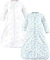 Vista 37 de Hudson Baby Saco de dormir unisex de algodón con manga larga para bebé, saco, manta