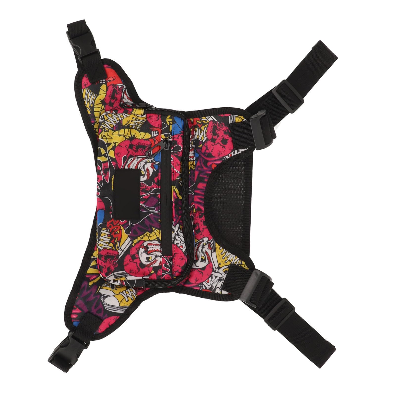 Chest Bag, Front Vest Bag for Men Women Multi Pocket Stylish Lightweight Front Vest Pack for Workout Exercise Running Cycling Colorful