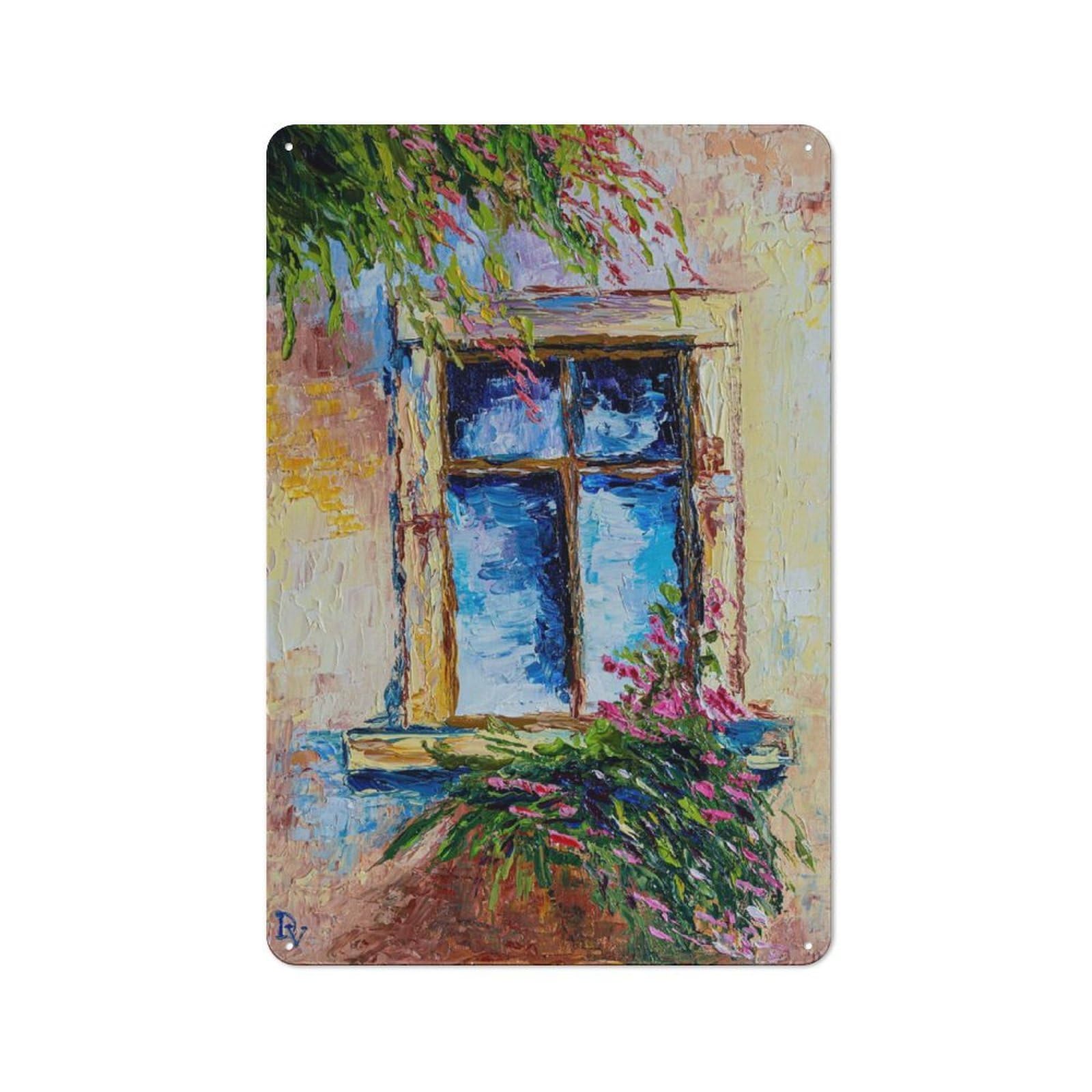 Junmoney Style-1 Classic Window Kitchen Metal Sign 30X20cm, Kitchen Wall Decor For Kitchen, Cafe, Pantry Or Dining Room