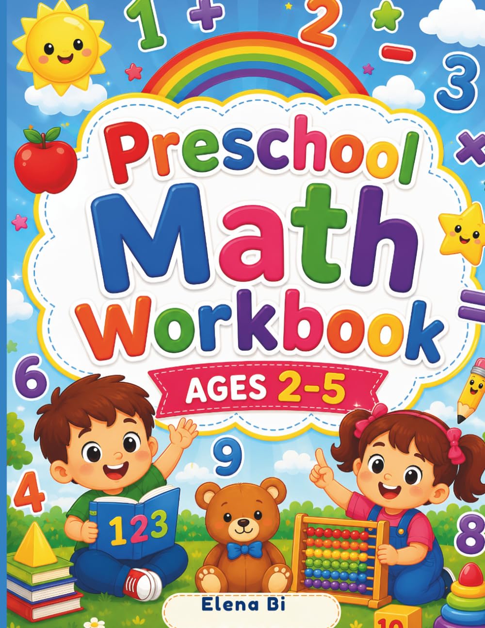 Preschool Math Workbook ages 2-5: Fun Counting, Tracing, Shapes & Early Math Activities