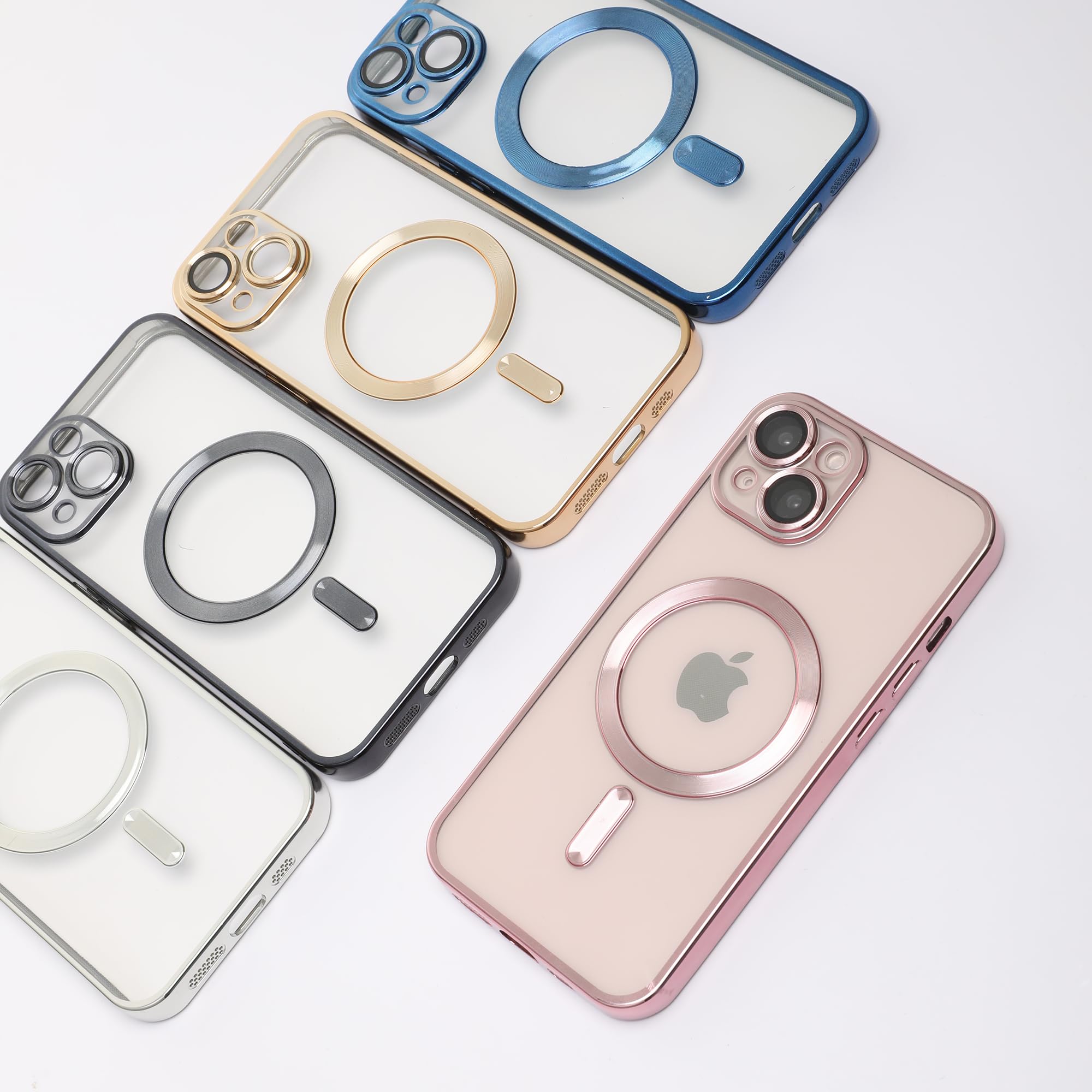Amazon.co.jp: AOQING シルバー磁気デザイン iPhone 12 Proケース