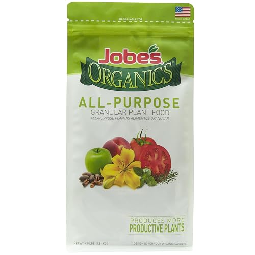 Jobe’s Organics Granular All Purpose Fertilizer, Easy Plant Care Fertilizer